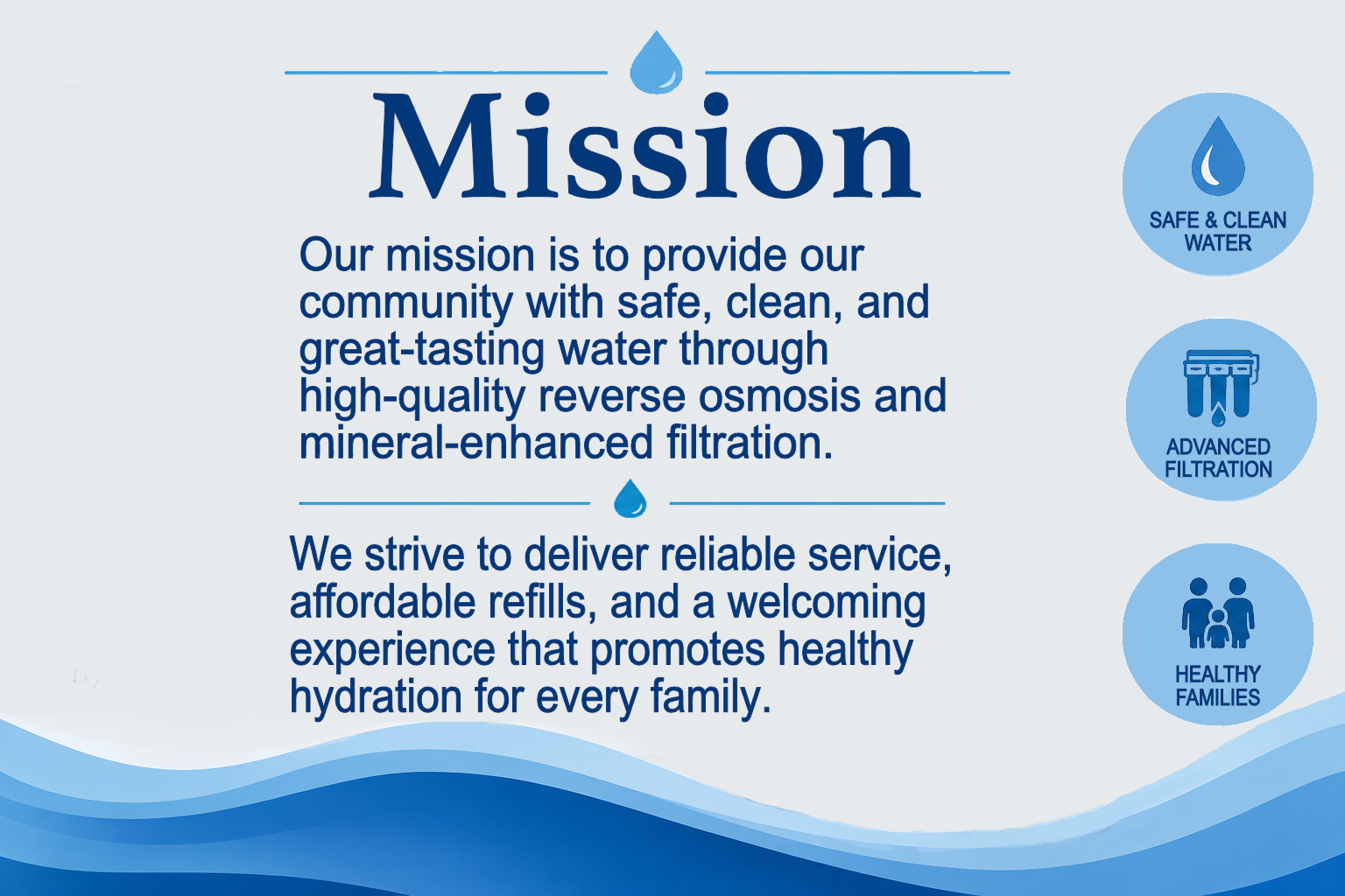 Our Mission message