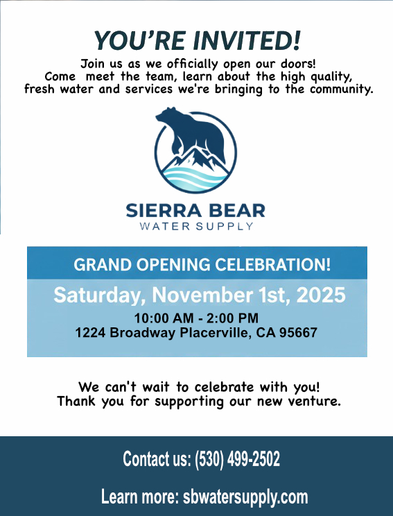 Flyer Sierra Bear Water Supply