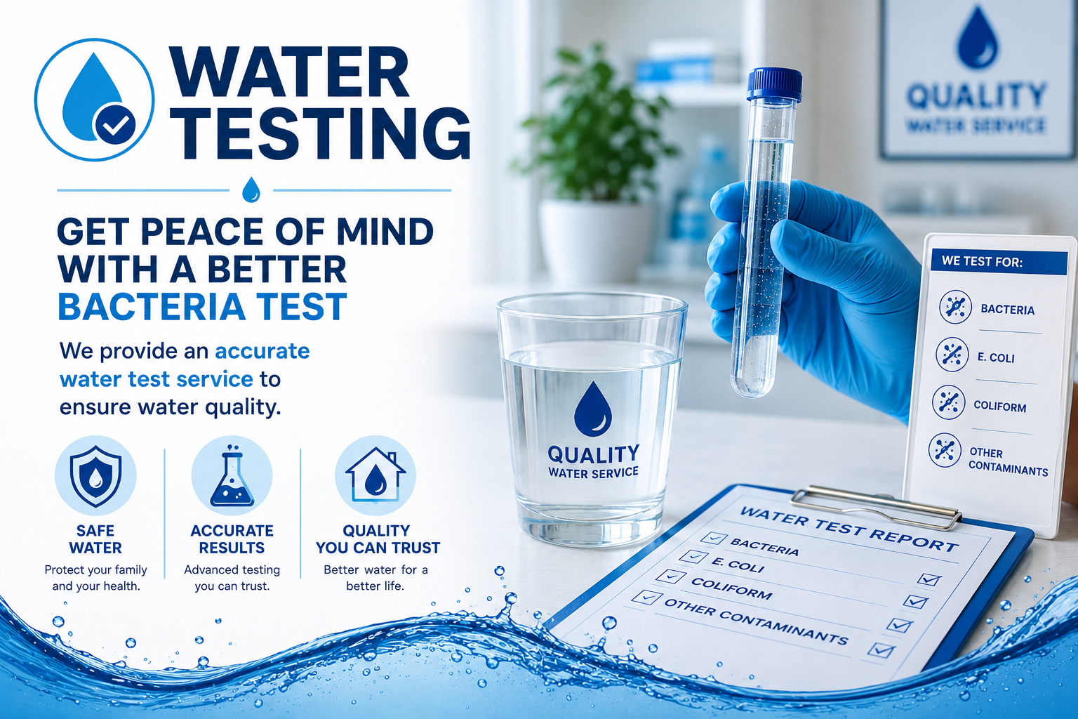 Water Testing service offer